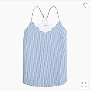 NWT Striped scalloped cami top, size 12